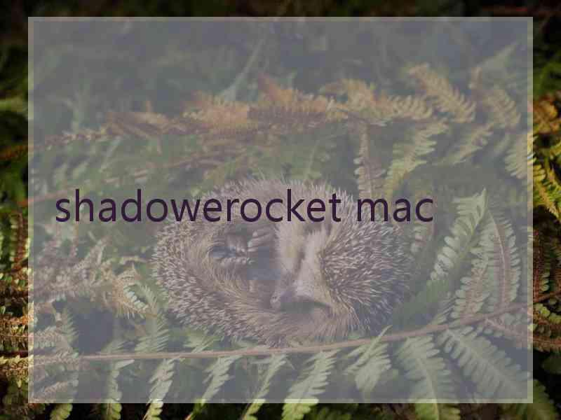 shadowerocket mac