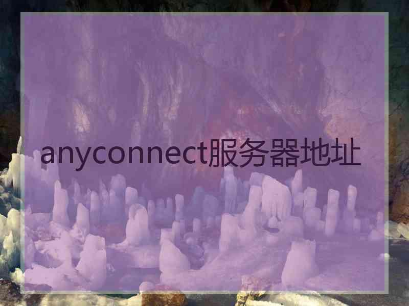 anyconnect服务器地址