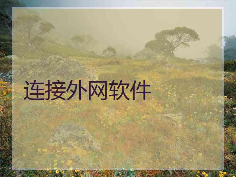 连接外网软件