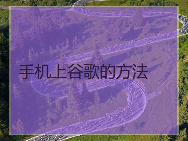 手机上谷歌的方法