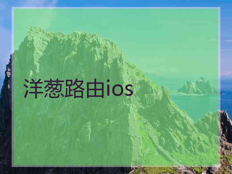 洋葱路由ios