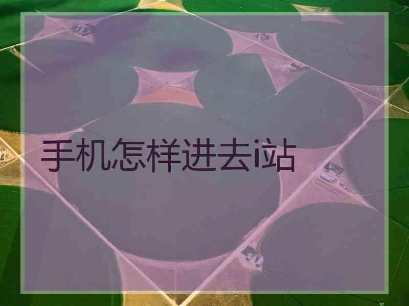 手机怎样进去i站