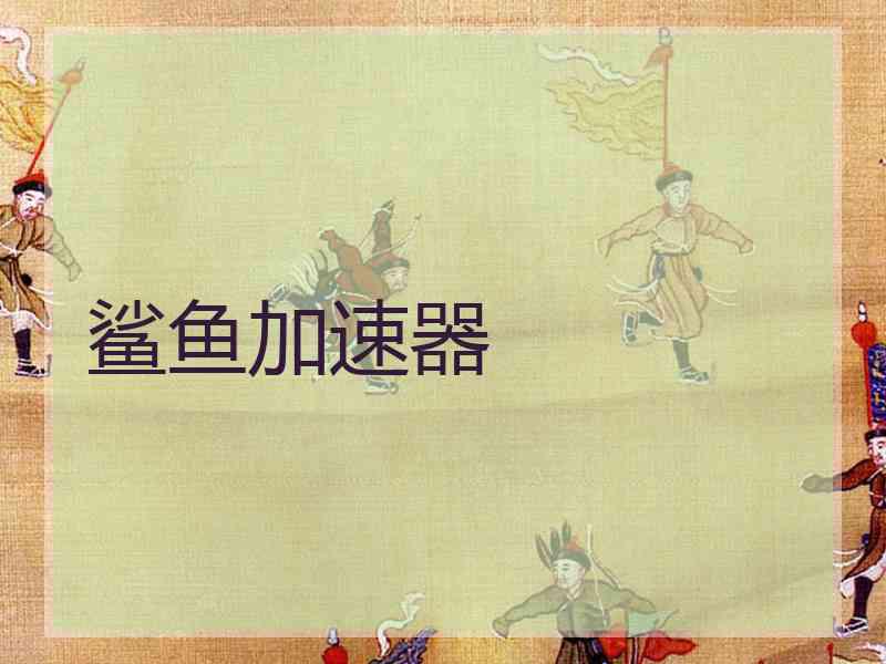 鲨鱼加速器
