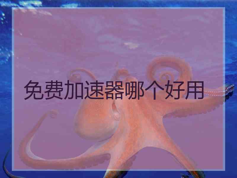 免费加速器哪个好用