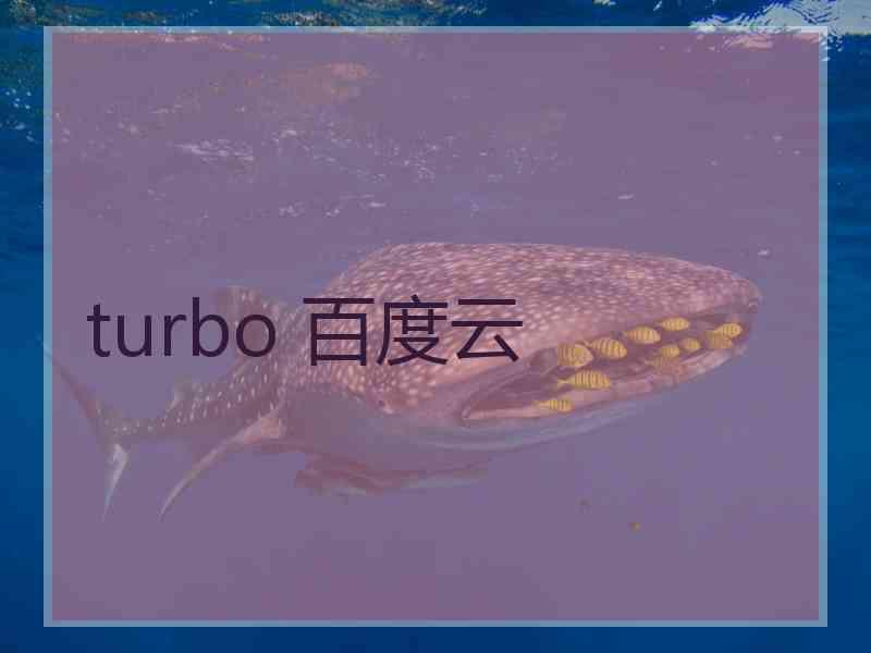 turbo 百度云