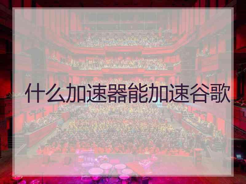 什么加速器能加速谷歌