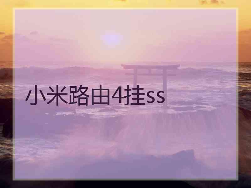 小米路由4挂ss