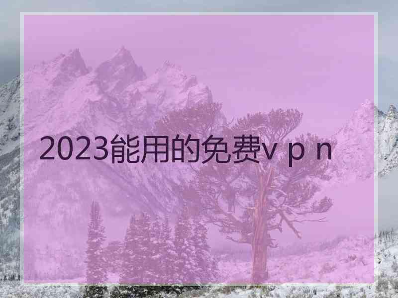 2023能用的免费v p n
