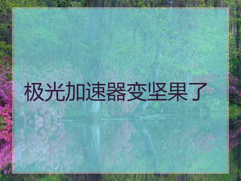 极光加速器变坚果了