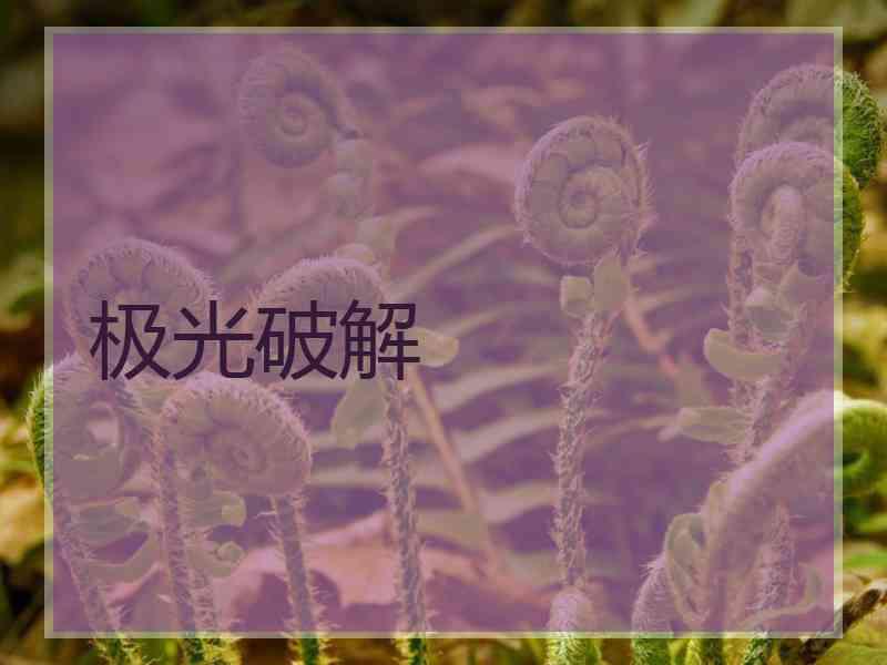 极光破解