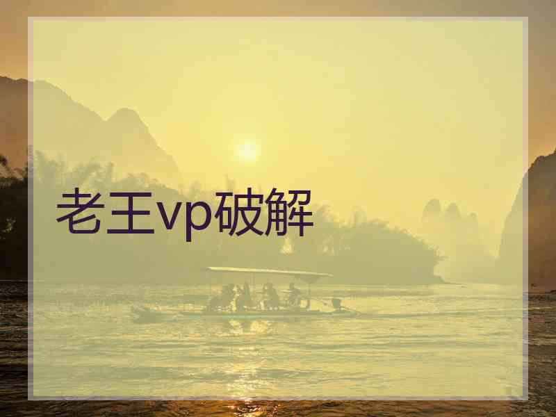 老王vp破解