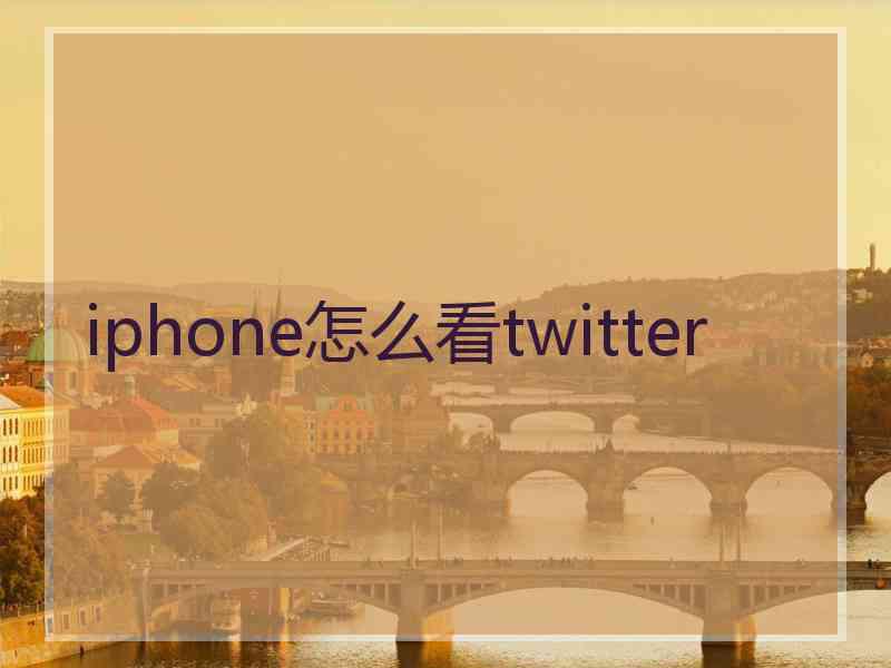 iphone怎么看twitter