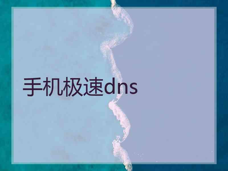 手机极速dns