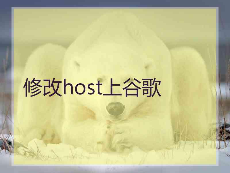 修改host上谷歌