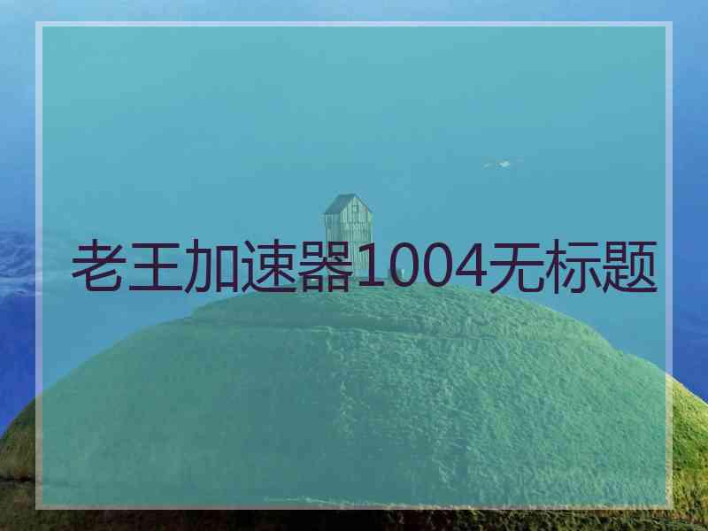 老王加速器1004无标题