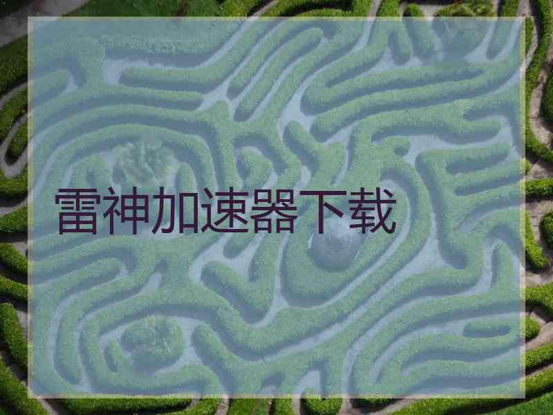 雷神加速器下载