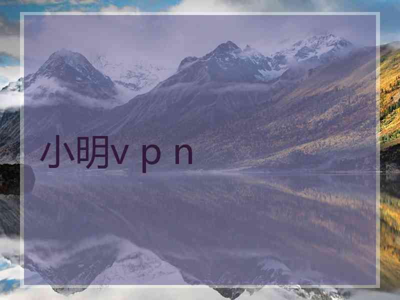 小明v p n