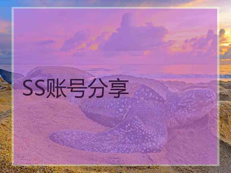 SS账号分享