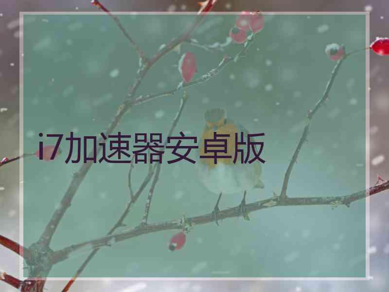 i7加速器安卓版