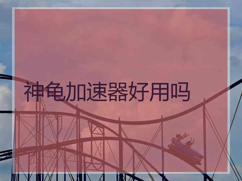 神龟加速器好用吗