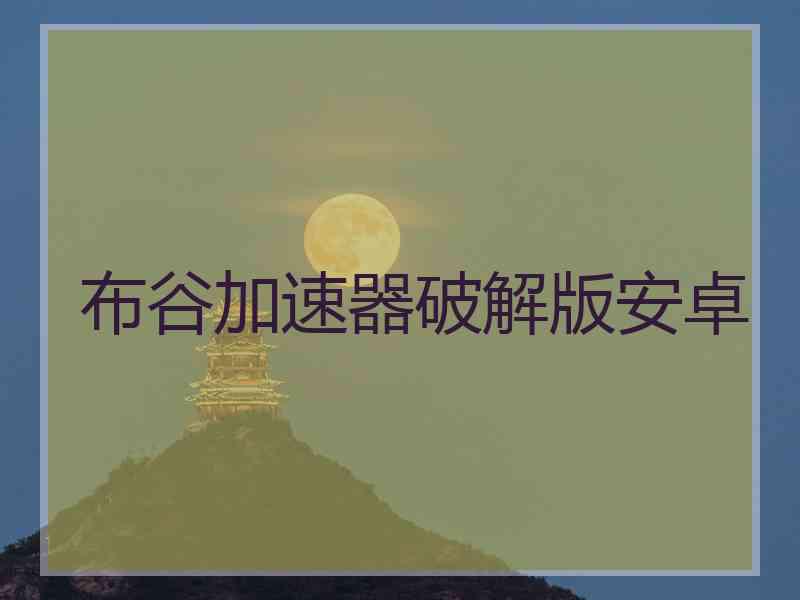 布谷加速器破解版安卓