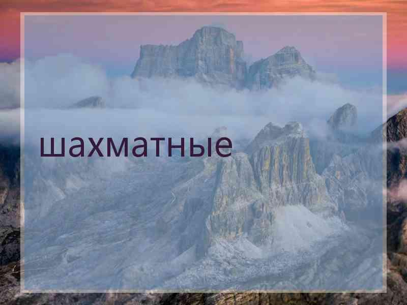 шахматные