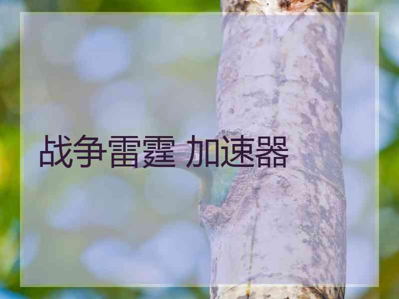 战争雷霆 加速器