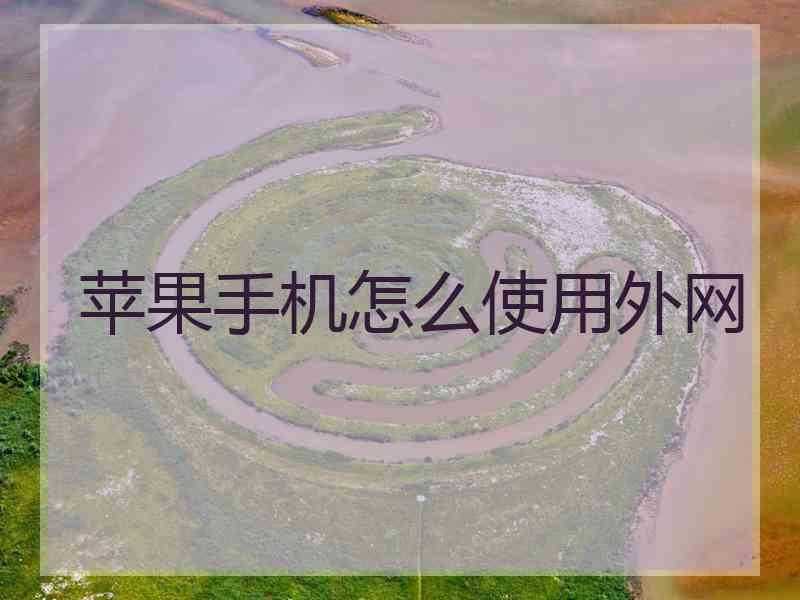 苹果手机怎么使用外网