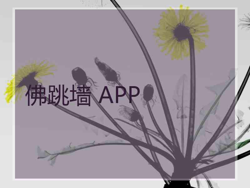 佛跳墙 APP