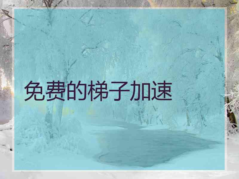 免费的梯子加速