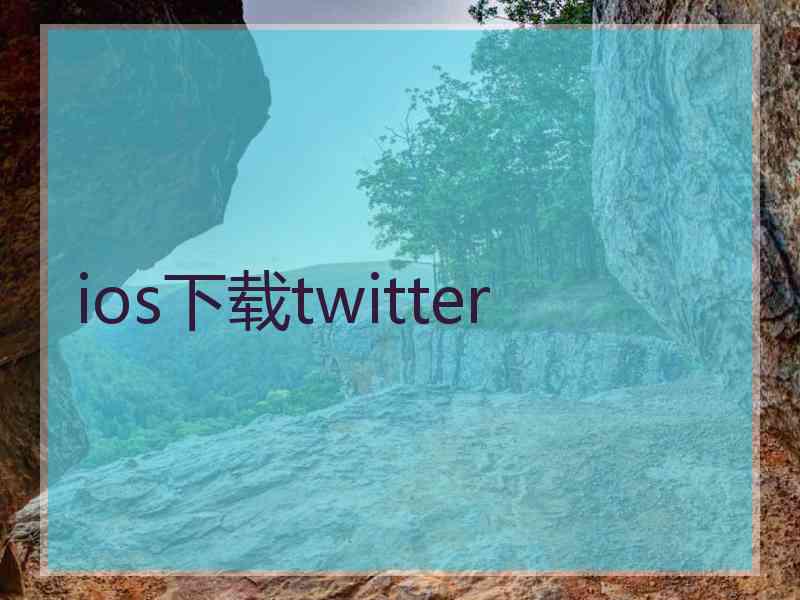 ios下载twitter