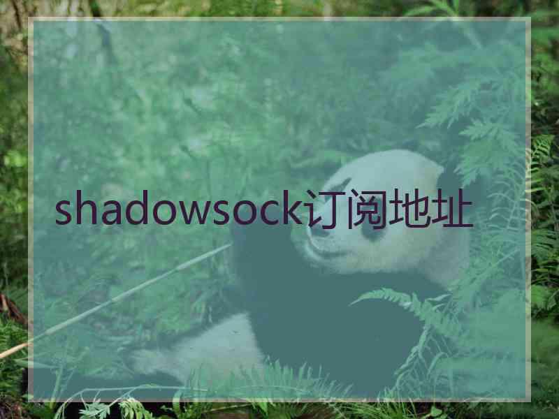 shadowsock订阅地址