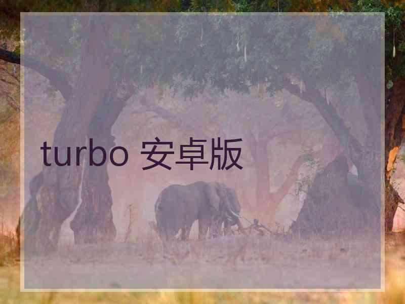 turbo 安卓版