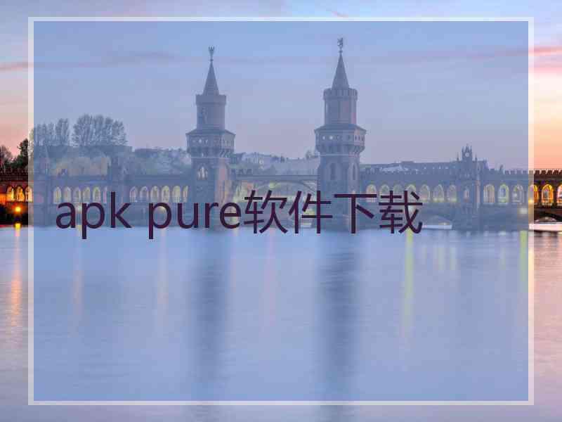 apk pure软件下载