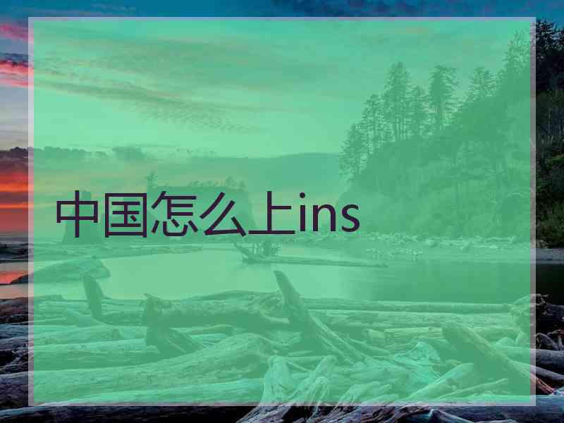 中国怎么上ins