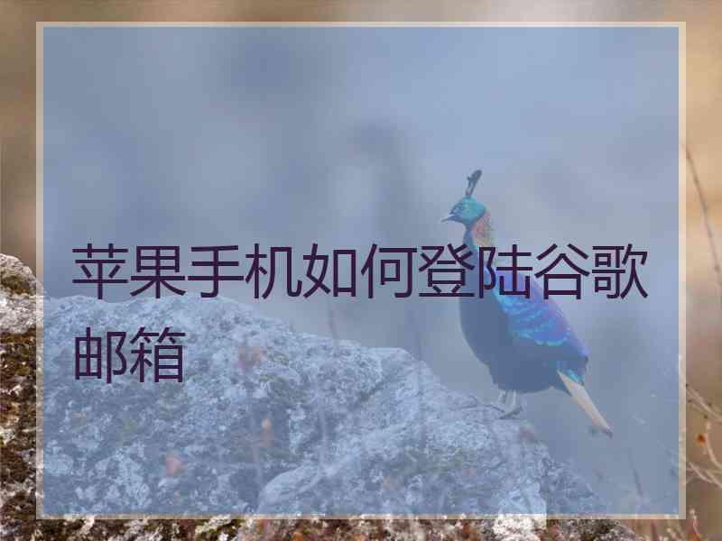 苹果手机如何登陆谷歌邮箱