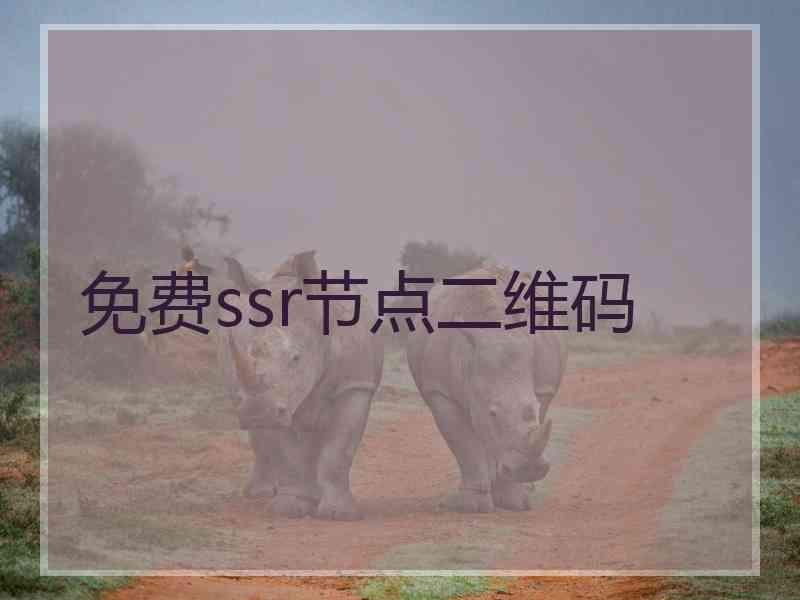 免费ssr节点二维码