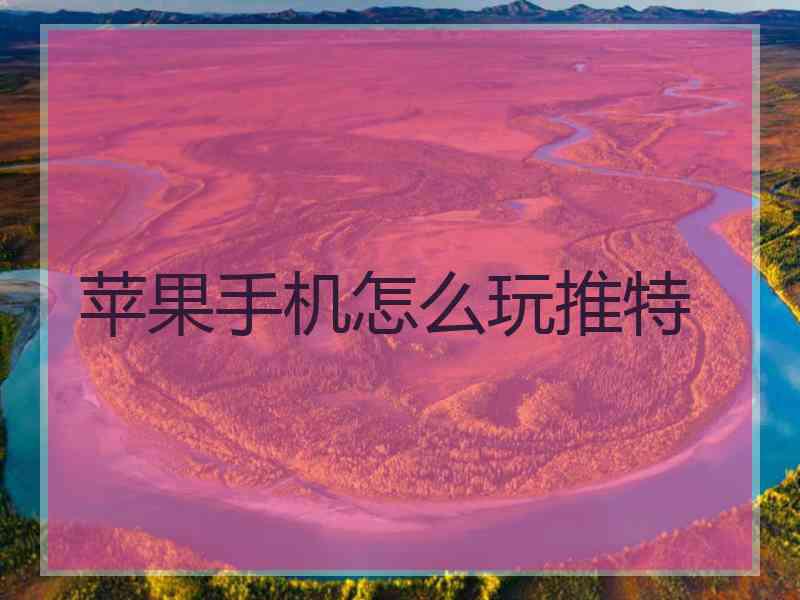 苹果手机怎么玩推特
