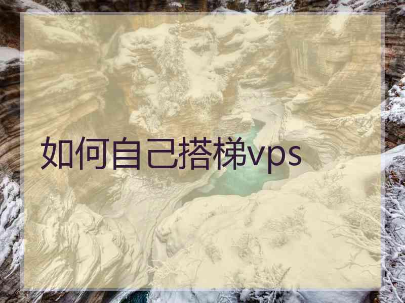 如何自己搭梯vps