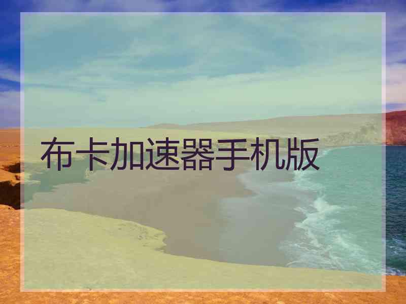 布卡加速器手机版