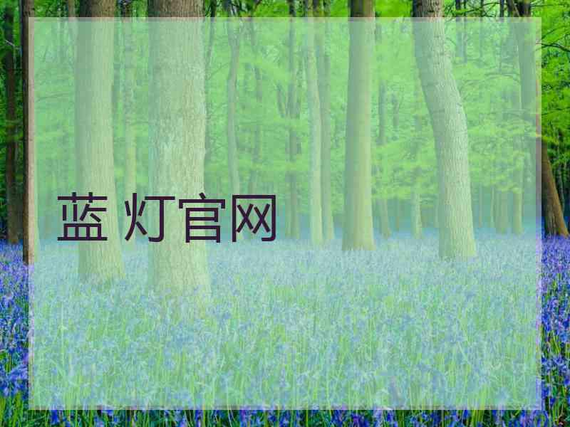 蓝 灯官网