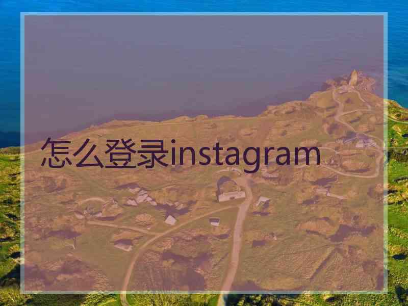 怎么登录instagram