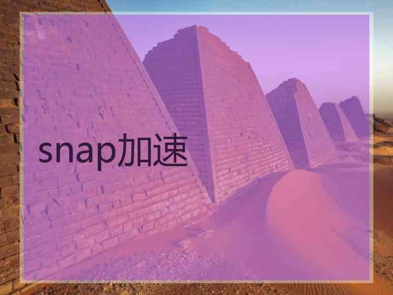 snap加速