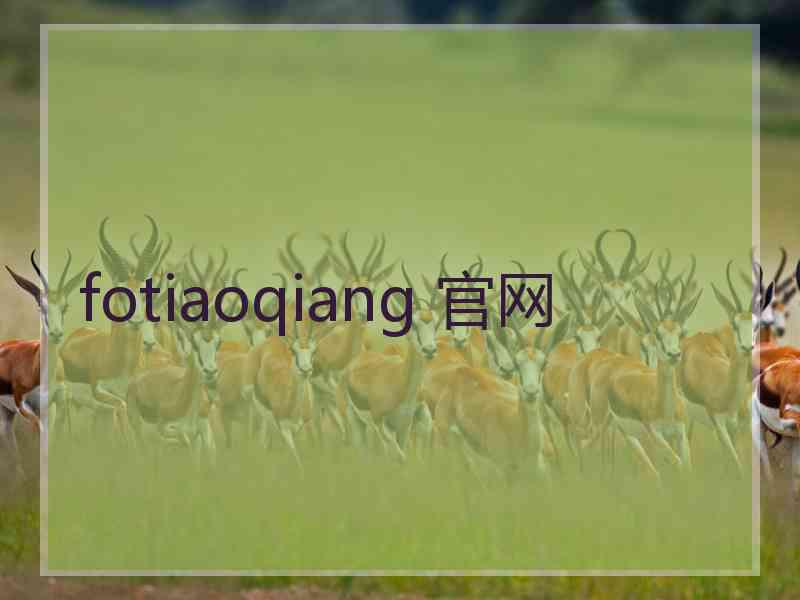 fotiaoqiang 官网
