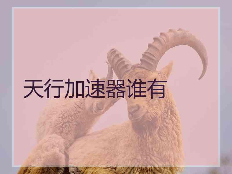 天行加速器谁有