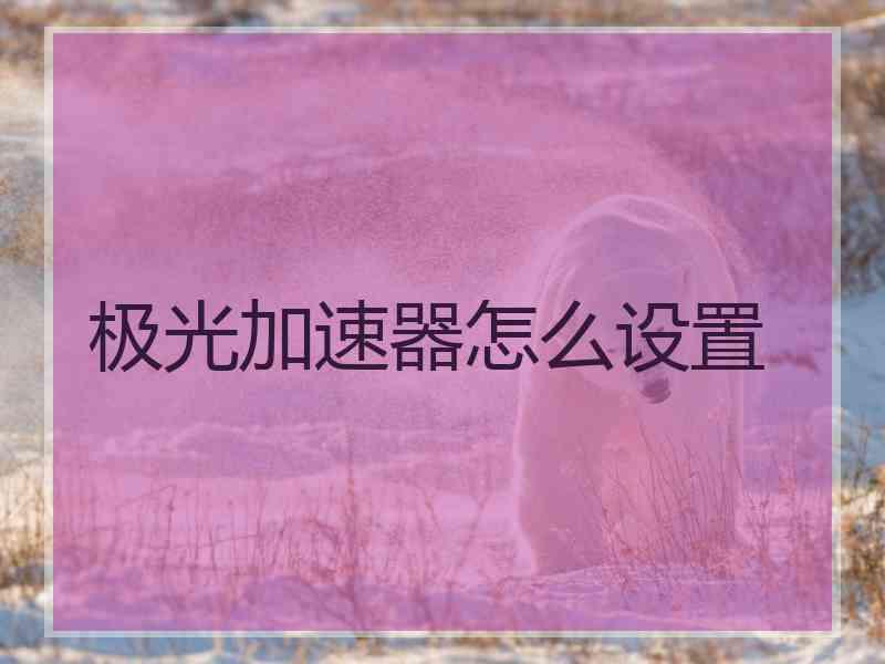 极光加速器怎么设置