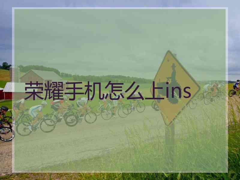 荣耀手机怎么上ins