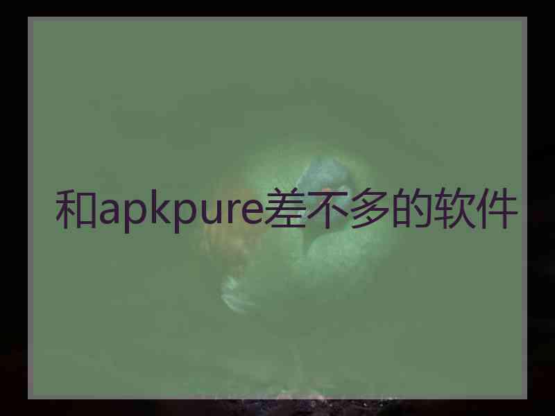 和apkpure差不多的软件