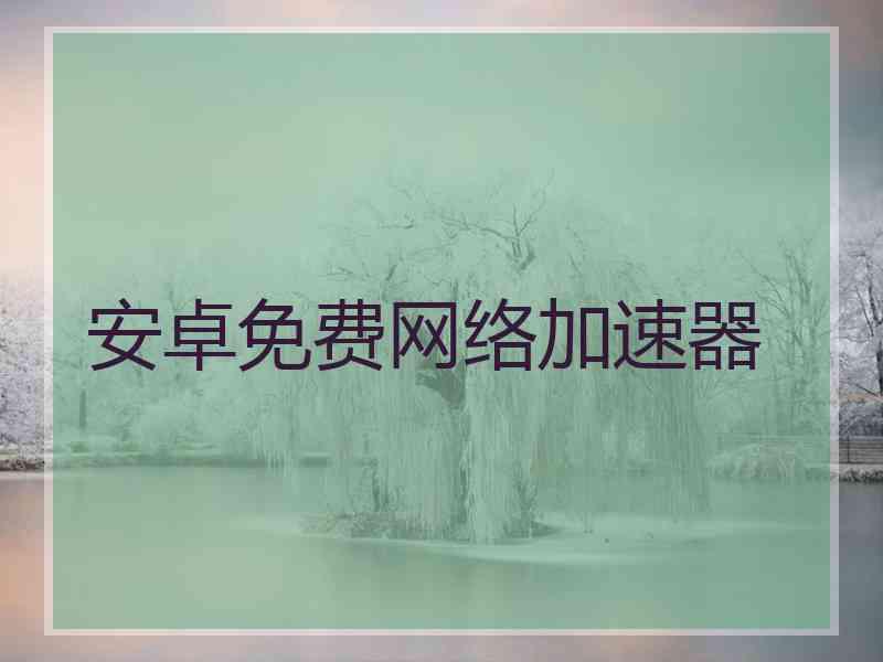 安卓免费网络加速器