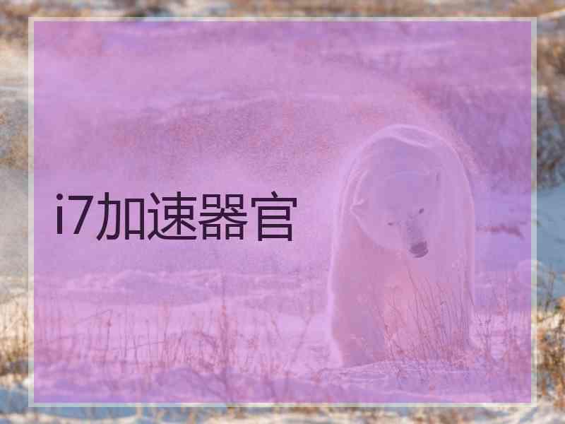 i7加速器官